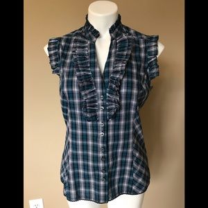 Tommy Hilfiger Sleeveless Ruffled Blouse